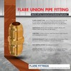 Everflow 1/2" Flare Union Pipe Fitting; Brass F42-12